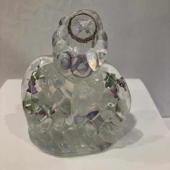 Fenton Hand Painted Glass Angel - Picture 2 of 5